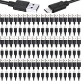 50 Pcs Micro Usb Cable Bulk, 3.3 Ft Fast Charging Cable 2A Black Cable Charge