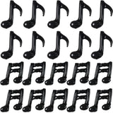 20Pc Music Note Balloons - Black Music Notes Party Decorations - Aluminum Foil Balloons For Birthday, Baby Shower Celebrations