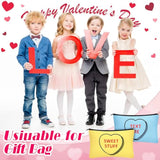 30 Pieces Valentine'S Day Makeup Bags Bulk For Women, Conversation Heart Cosmetic Bag With Zipper, Valentines Galentines Day Gift For Her Love Travel Purse Pouch Toiletry Organizer, 15 Styles