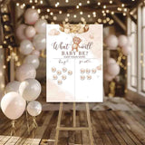 Baby Shower Games & Boy Or Girl Gender Reveal Bear Theme Voting Game Guessing Board Poster For Baby Shower Decoration Team Boy Team Girl Ideas