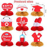 9 Pieces Nurse Graduation Honeycomb Centerpiece Nurse Graduation Party