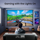 Tk710Sti 4K Hdr Laser 3200 Lumens Movie And Gaming Short Throw Projector With 4Ms Response Time | 240Hz Refresh Rate | Hdr10 & Hlg | Android Tv With Netflix Chromecast & Airplay | 3D Keystone