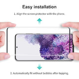 2 Pack For Samsung Galaxy S20 Plus Screen Protector 6.7 Inch, Hd Clear Tempered Glass, Support Fingerprint Unlock, High Sensitivity, Case Friendly, Easy Installation