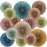 18 Pcs Boho Hanging Paper Fans Decor Back To School Paper Fans Round Garlands Bulletin Board Classroom Decorations For Party Supplies Classroom Decor