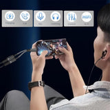 Usb C Splitter, 2-In-1 Usb C Headphone Adapter Audio Dongle Cable With Pd 60W Charging Port Compatible With Pixel 2 3 4,Galaxy S23 S22 S21 S20, Iphone 16/15 More (1 Pack)