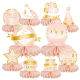 10PCS Happy Retirement Honeycomb Centerpieces, Retirement Party Decorations