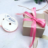 2 Rolls Satin Pink & Hot Pink Craft Ribbon,Total 20 Yards,(Satin Pink