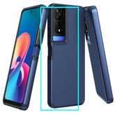 TCL 50 XE 5G Case with Screen Protector Dual Layer Shockproof Blue