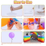 2 Set Balloon Column Kit — 6.56ft Stand for Baby Shower & Party Decorations