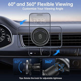 SYNCWIRE for MagSafe Car Mount, Flexible Rotation Magnetic Phone Holder for Car Vent, Hands Free Car Air Vent Phone Holder Clip Universal Compatible with iPhone 16 Pro Max 15 14 13 12 MagSafe Case