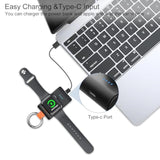 Portable Charger For Apple Watch, Raugee 1400Mah Travel Charging Wireless Usb-C Watch Charger For Iwatch Series 10/9/8/7/6/5/4/3/Ultra/Ultra 2 With Keychain