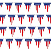 Usa Flag Pennant Banner | 100’ Ft. Long American String Flags | 18” Inch Tall Triangle Flag Decorations Usa Party | Stars And Stripes Bunting Garland | 4Th Of July Patriotic Decoration |