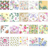 20 Pack Assorted Floral Decoupage Napkins, Decorative Cocktail Paper (Style 1)