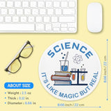 Lab Technician Mousepad, Office Gifts Mouse Pad With Stitched Edge Non-Slip Rubber Base, Cute Round Mouse Mat For Laptop Supplies, Scientist Mousepad Home Office Computer Desk Accessories