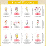 12PCS Baby in Bloom Wildflower Honeycomb Centerpieces – Floral Baby Shower Decor