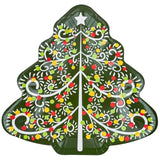 60 Christmas Party Paper Plates Tree-Shaped Disposable Dinner Plates Set
