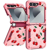 For Samsung Galaxy Z Flip 6 Case - Women Girls Cute Phone Cover Girly Aesthetic Kawaii Unique Design Teens Pretty Cheery Heavy Duty Shockproof Protective For Galaxy Z Flip 6 Case 6.7 Inch