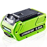 ?3Rd-Upgrade 6.0Ah 40V Replace Battery For Greenworks 29472 G-Max Power Tools 29252 20202 22262 25312 25322 20642 21242 22272 27062