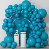 Teal & Peacock Blue Balloon Arch Kit 103pcs for Parties, Baby Showers and Weddings