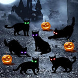 6PCS Black Cat Halloween Decorations Outdoor