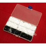 150 Sets Kam Snaps + Storage Container, White & Black Size 20 T5 Plast