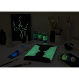 Pebeo - Acrylic Fine Studio Acrylics - Phosphorescent Gel Yellow - Phosphorescent Gel Yellow 100ml/3.38oz