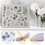 Embroidered Fabric Guest Books - Elegant Wedding Guest Book - Perfect For Wedding Receptions, Birthdays And Special Events - Baby Shower Guest Book With 200 Pages Blank And Lined For Sign-In And Photo