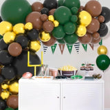Dark Green Black Gold Brown Balloon Garland Arch Kit - 122Pcs Dark Gre