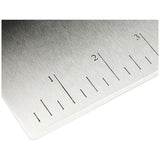 Multi-Purpose Stainless Steel Scraper/Chopper With Contoured Grip, 6", Black, Silver