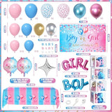 92Pcs Gender Reveal Decorations And Baby Box With Letters Set Boy Or Girl Gender Reveal Party Supplies Party Ideas Tablecloth Backdrop Pink And Blue Balloons Baby Boxes With Letters Decorations Kit
