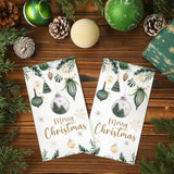 100 Pack Merry Christmas Paper Napkins Farmhouse Christmas Tree Ornament Disposable Napkins 3 X 15.7 Inch Xmas Hanging Dinner Hand Towel For Bathroom Kitchen Xams Winter Party Decoration