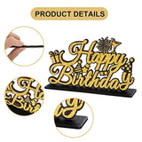 Happy Birthday Letter Sign Centerpieces for Table, Party Supplies for Milestones