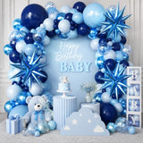 Blue Balloon Arch Kit Garland with Star Balloons Party Decorations