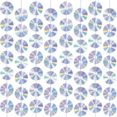 Cd Disco Banners Retro 90S Theme Cds Paper Cutouts Hanging Swirl Ceiling Y2K Early 2000S Party Decorations 50S 70S 80S Music Parties Favors For Music Birthday Party Wall Decor Supplies 8Pcs