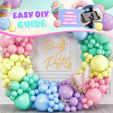 120Pcs – Pastel Balloon Garland Kit & Balloon Arch - Small And Large M
