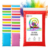 100G Color Powder Packs - 25 Pack - 10 Vibrant Colors In Clear Bags - Non-Toxic & Gluten-Free - Great For Holi, Color Wars, Fun Run, Gender Reveal & Summer Camp