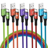 Usb C Cable (5 Pack 10Ft) Usb A To C Charger Fast Charging Nylon Braided For Samsung Galaxy S9 S8 Note 9 Note 8 Galaxy Note 20 10 S21 S20 S10 Plus Usb Type C Cable