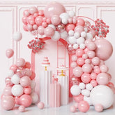 Light Pink And White Balloons Garland,130Pcs Pink And White Balloon Garland Arch Kit,18 12 10 5 Inch Latex Balloons For Wedding,Baby Shower,Gender Reveal,Birthday,Valentine'S Day Decorations