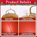 5 Pcs 24 Inch Inflatable Christmas Ornaments Oversized Hanging Christmas Balls Outdoor Christmas Decorations For Xmas La