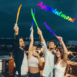 25-Pack Glow Fiber Wand Sticks with 3 Flashing Modes for Parties