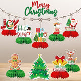 9 Pc Christmas Table Centerpieces Party Table Decoration