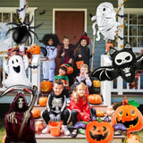 Halloween Foil Balloon Set: Ghost, Spider, Bat, Pumpkin, Cat - 9PCS