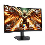 27 Inch Curved 280Hz 240Hz Gaming Monitor Fhd 1080P, 1500R Curve Computer Monitor, 1920 X 1080P, Va 1Ms Mprt,Freesync, Displayport/Hdmi, For Gaming, Streaming & Home Office