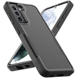 For Samsung Galaxy S21 Case: Dual Layer Protective Heavy Duty Cell Phone Cover Shockproof Rugged With Screen Protector - Military Protection Bumper Tough - Samsung Galaxy S21 5G 2021, 6.2 Inch, Black