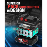 18V 4-Pack High-Capacity Replacement Batteries for Milwaukee M18 Tools