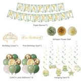 Green Retirement Party Decorations Women Men, Green Retired Banner