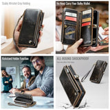 Samsung Galaxy S24+/Plus Wallet Case with Card Holder, Coffee - Premium Phone Case with Card Slot, Coffee Color