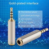 3.5Mm Male To 2.5Mm Female/2.5Mm Male To 3.5Mm Female Stereo Audio Adapter Headset Converter Connector For Smartphones, Headphone, Mic, Tablets (2 Pack)