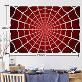 Spider Web Happy Birthday Banner Backdrop Superhero Party Decor Photo Props