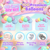 120Pcs – Pastel Balloon Garland Kit & Balloon Arch - Small And Large M
